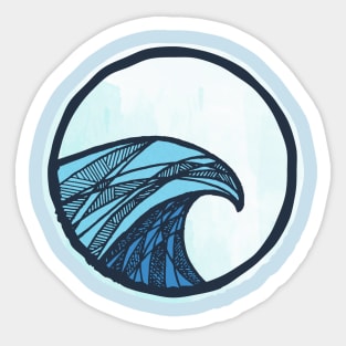 Perfect wave - surfing and ocean lover Sticker